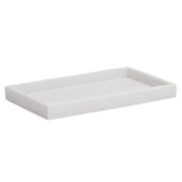 Bandeja Retangular em Polirresina Branca 20,5cm